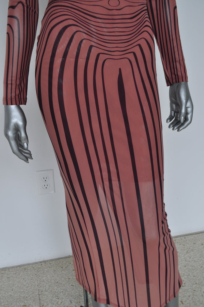 Jean Paul Gaultier dress with great print 1998