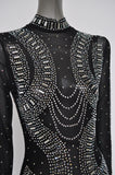 Christal beaded bodysuit unused small size