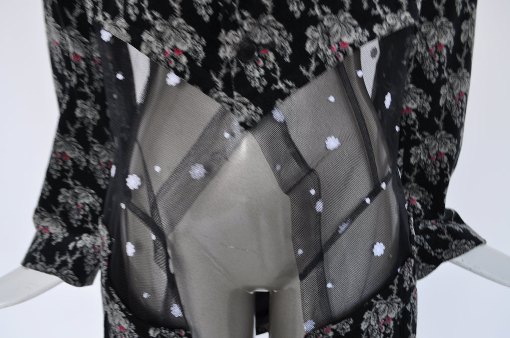 Comme des Garçons blazer with see thru part Avantgarde 2001