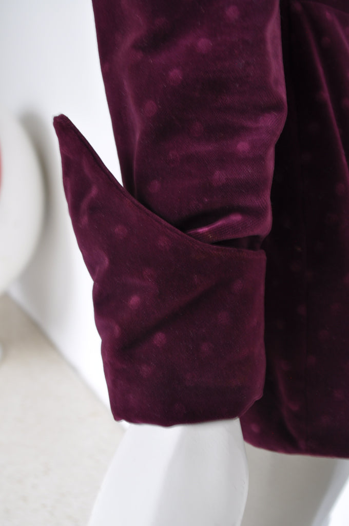 Rare Schiaparelli avantgarde velvet jacket 1940s