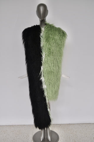 Feathered jumpsuit from the 80s