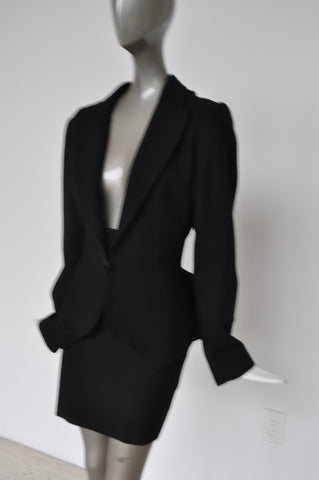 Feathered jumpsuit from the 80s