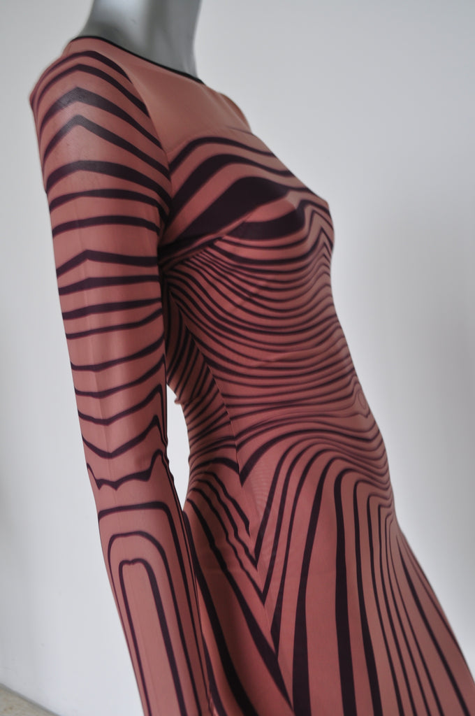 Jean Paul Gaultier dress with great print 1998
