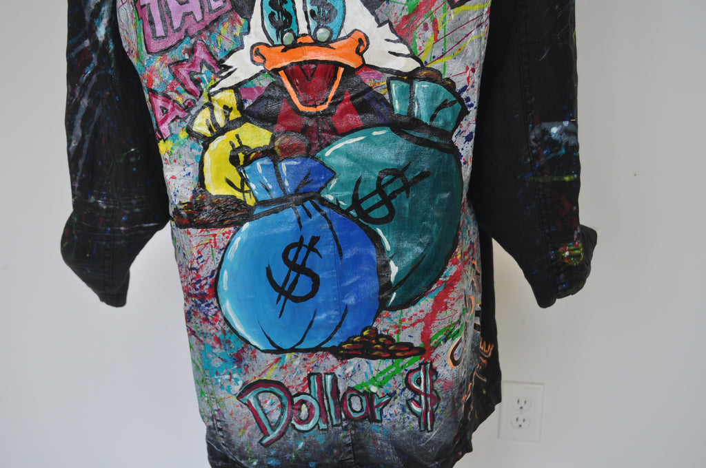 Handpainted coat made by a Artist