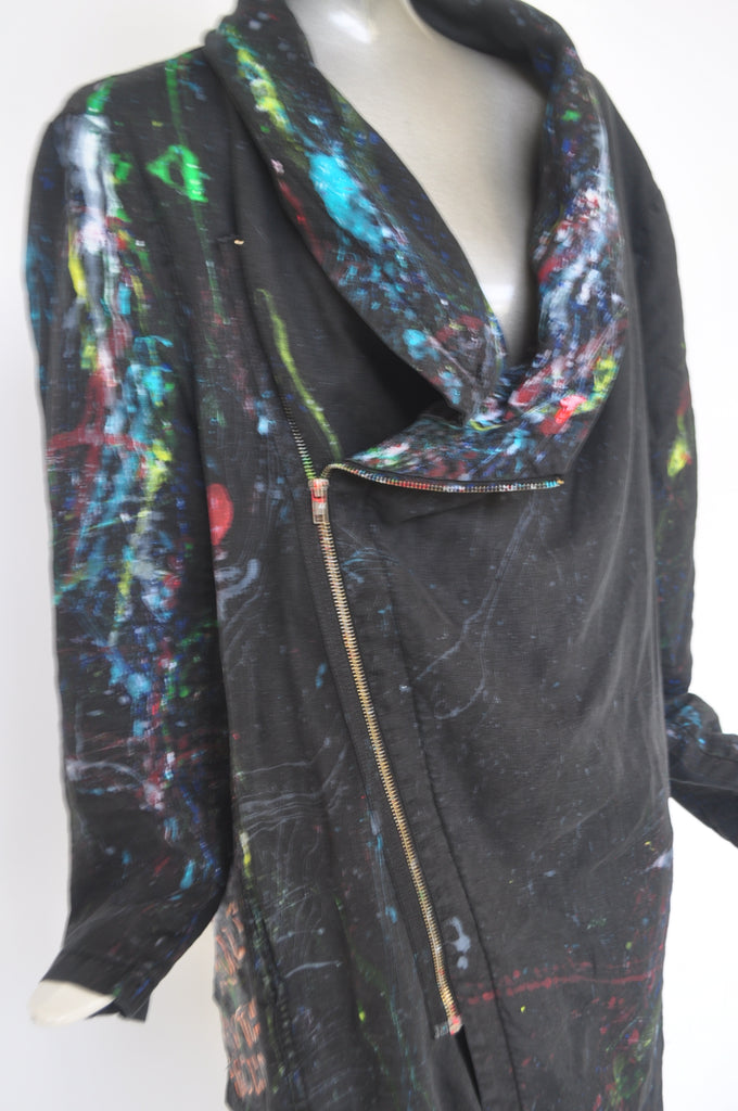 Handpainted coat made by a Artist