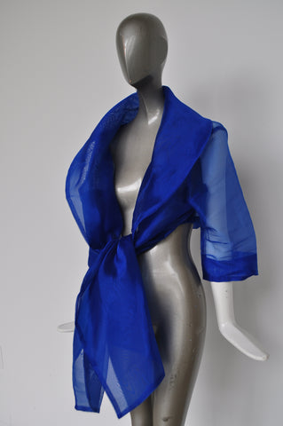 Feathered jumpsuit from the 80s