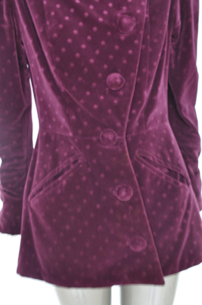 Rare Schiaparelli avantgarde velvet jacket 1940s