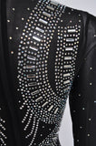 Christal beaded bodysuit unused small size