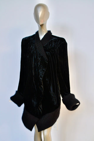 Avantgarde jacket with metal strings attached