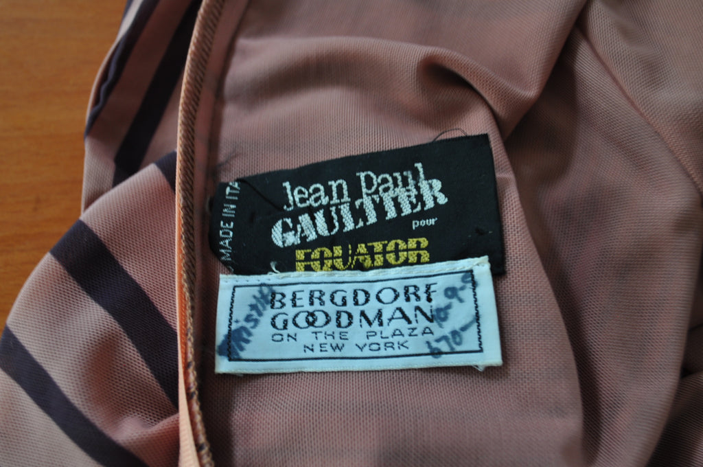 Jean Paul Gaultier dress with great print 1998