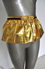 Fabulous 50s Gold Metallic Peplum Leather Belt.