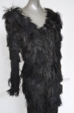 Feathered jumpsuit from the 80s