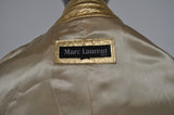 Marc Laurent gold leather jacket 90s