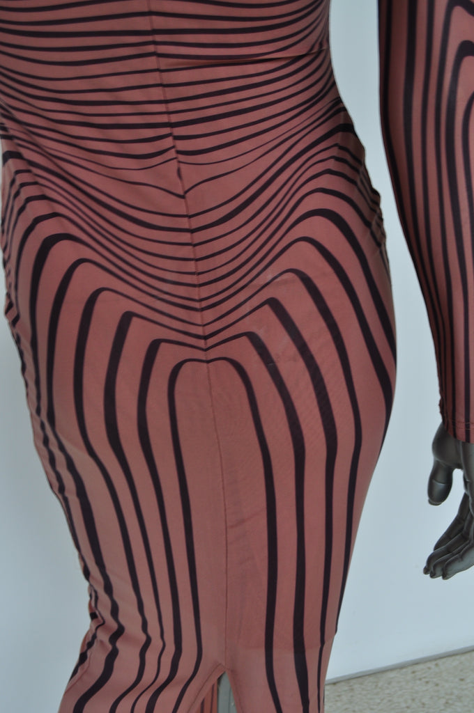 Jean Paul Gaultier dress with great print 1998