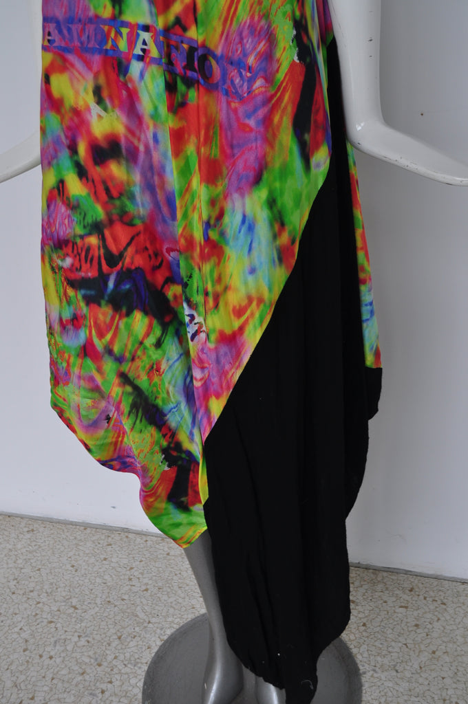 Yohi Yamamoto silk maxi dress 90s