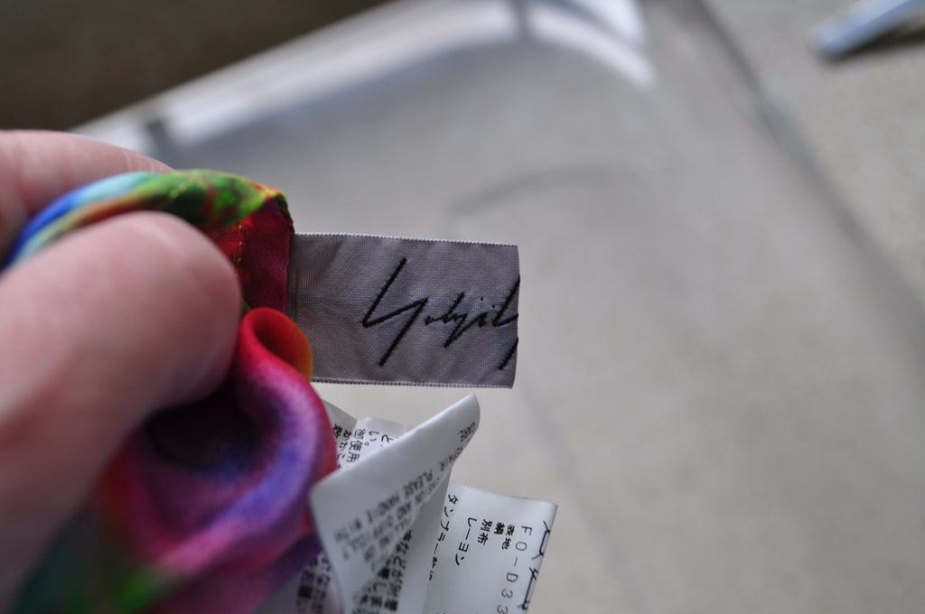 Yohi Yamamoto silk maxi dress 90s