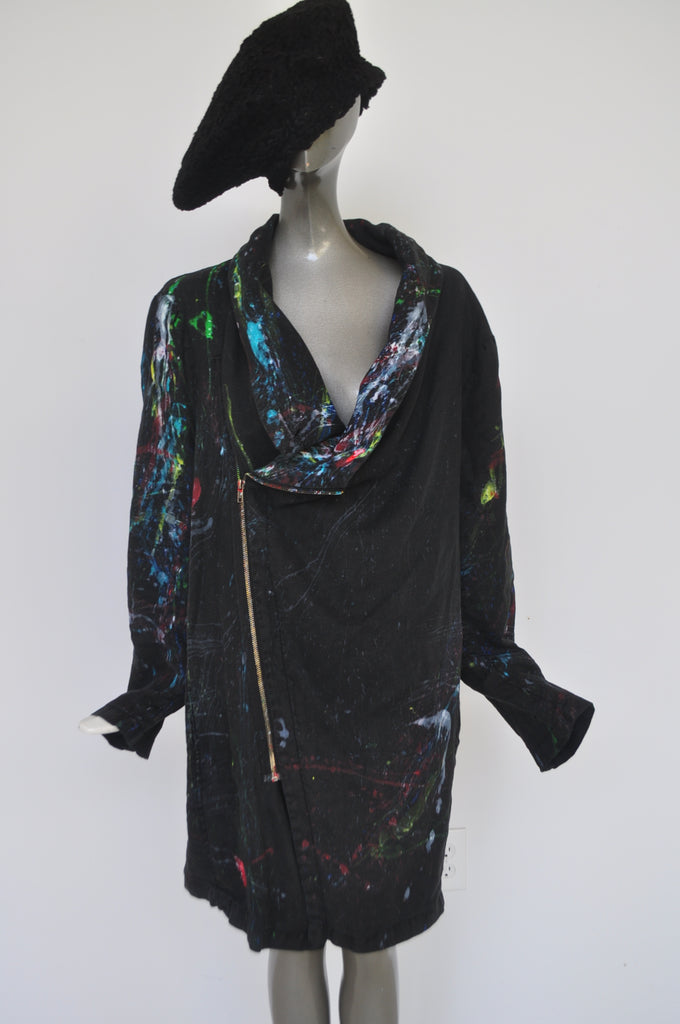 Handpainted coat made by a Artist