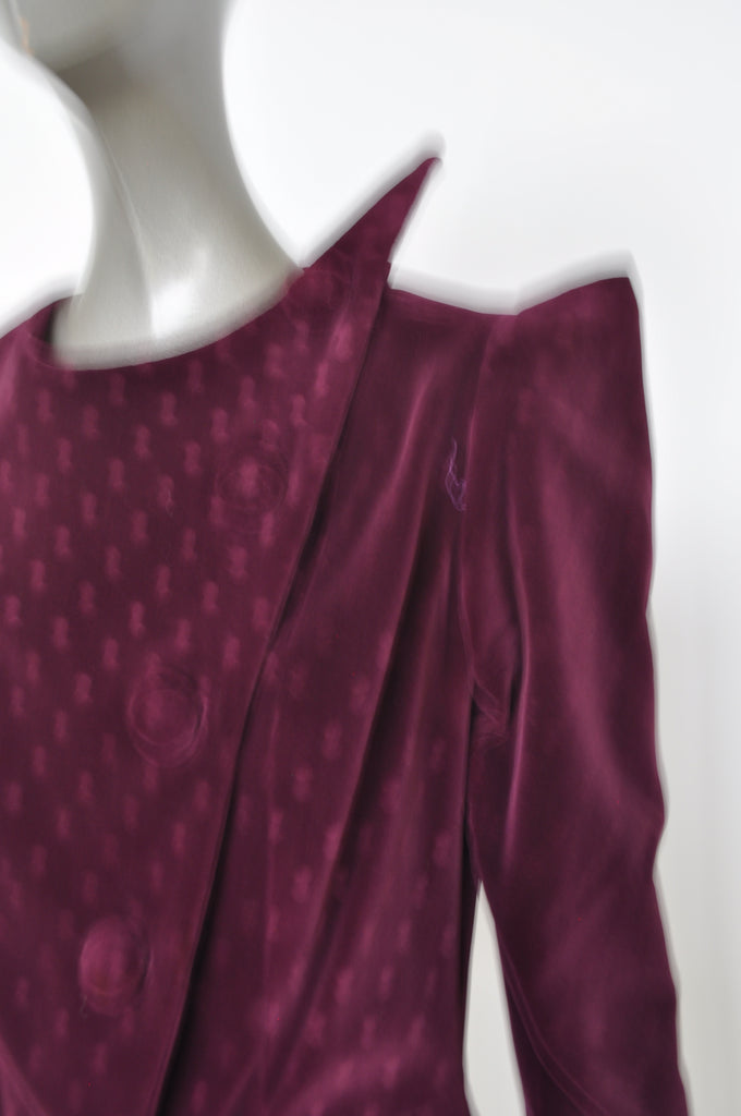 Rare Schiaparelli avantgarde velvet jacket 1940s