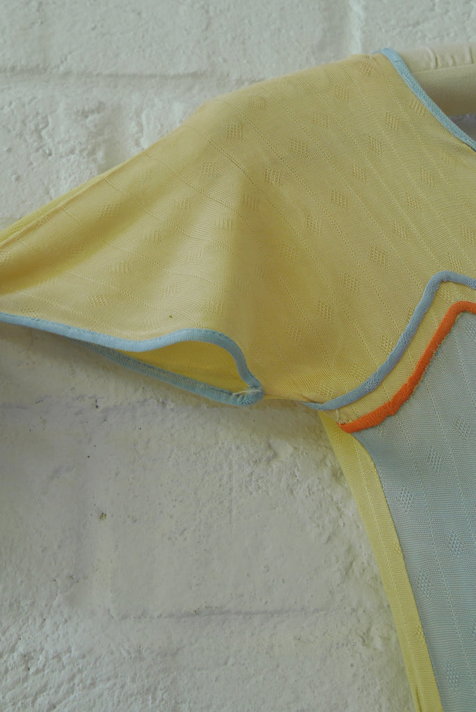 Vintage 20s silk jersey romper, pantsuit. Deco design.