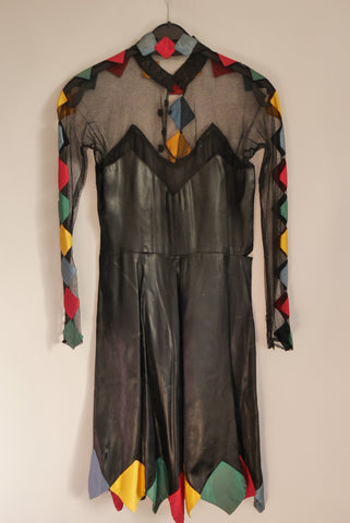 Janice Wainwright silcrepe flapper style dress 1970s