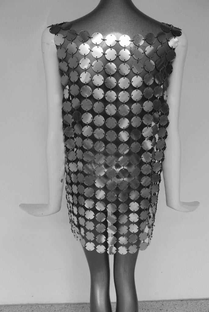 Paco Rabanne silver mesh vest  Paco Rabanne kit