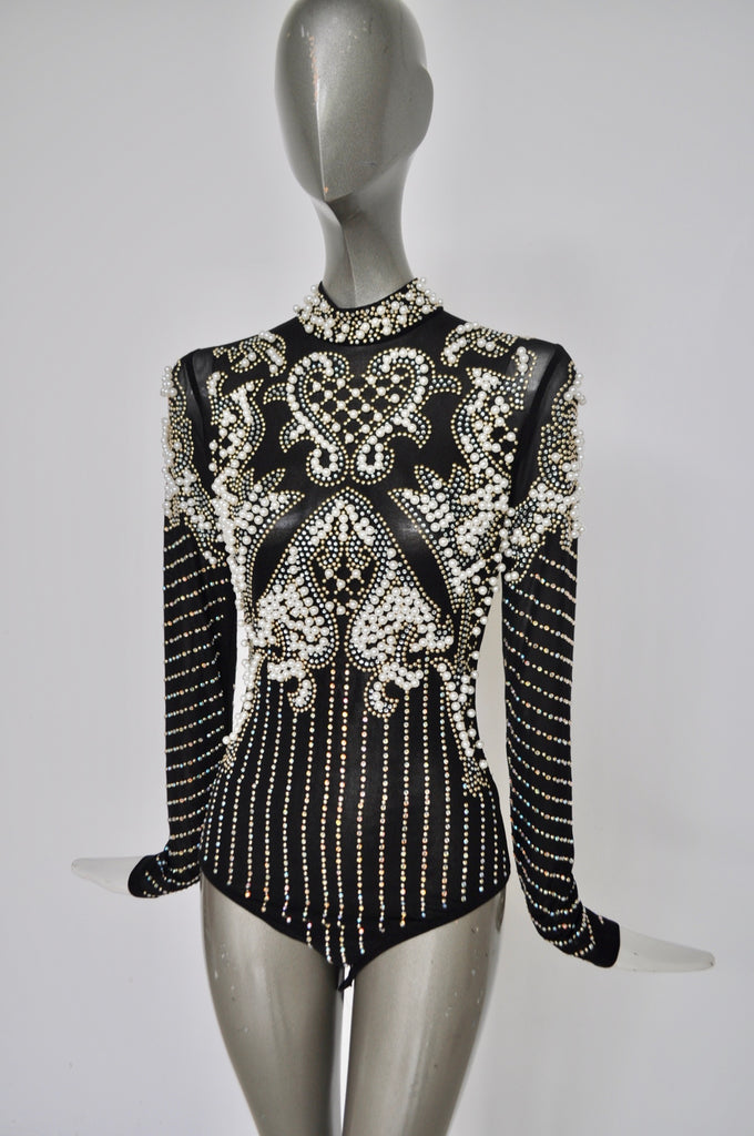 Beaded bodysuit