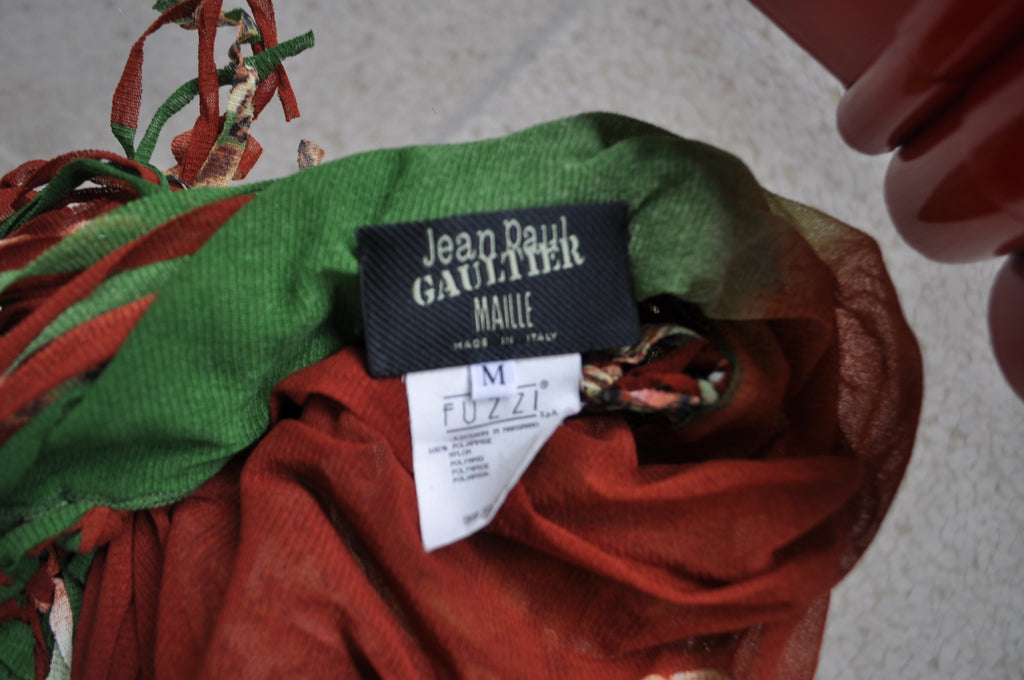 Jean Paul Gaultier huge wrap great print 90s