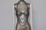 Metal mesh Bra with drop chains, very sexy. Original from the 70s