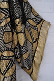 1930s art deco silk kaftan with gold lame Lanvin