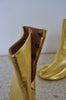 Maison Margiela tabi boots gold leather unused