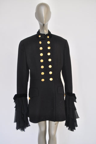 Rare Schiaparelli avantgarde velvet jacket 1940s