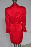 Thierry Mugler red satin costume small size