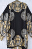 1930s art deco silk kaftan with gold lame Lanvin