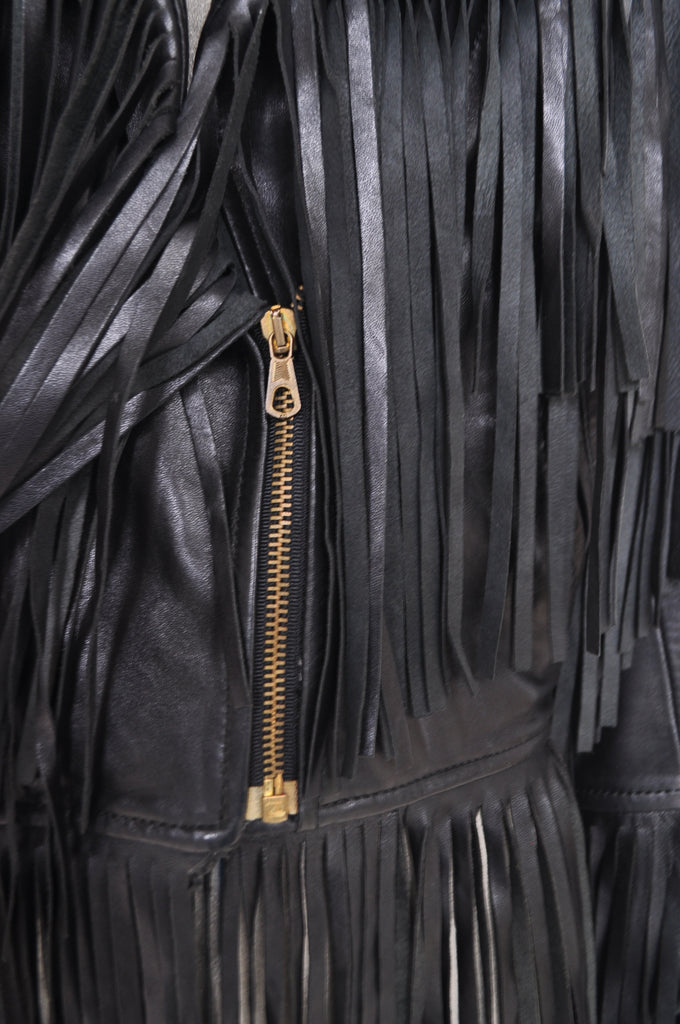 Moschino fringed leather jacket from 1992 Cheap and Chic