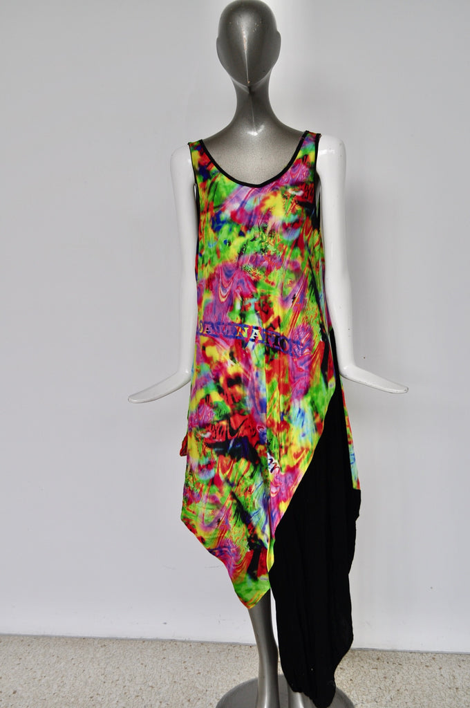 Yohi Yamamoto silk maxi dress 90s