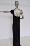 Rudi Gernreich ready to wear asymmetric off shoulder dress