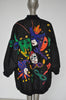 Jean charles de Castelbajac oversized coat with great appliqués dolman sleeves