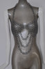 Metal mesh Bra with drop chains, very sexy. Original from the 70s