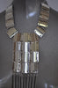 80s Chunky Avantgarde metal necklace very Rabanne