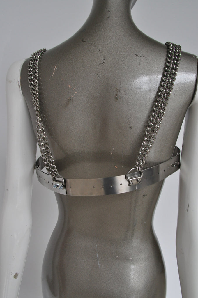 Metal Bra from the 80s Fetish avant garde fashion