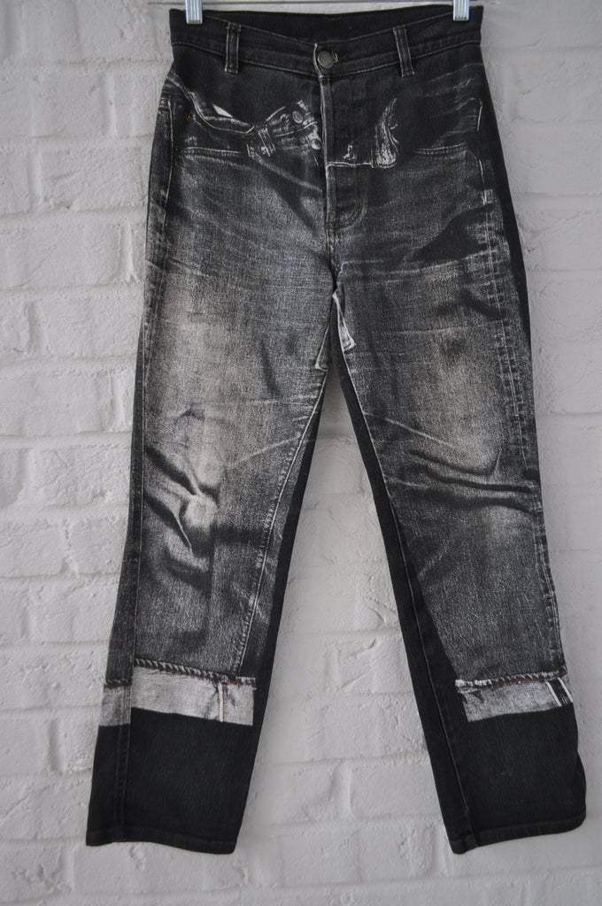 Jean Paul Gaultier jeans with inprint 90s