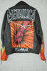Metallica 80s moto jacket mens wear painted by Artist sz l
