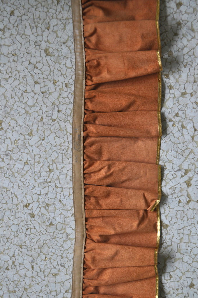 Fabulous 50s Gold Metallic Peplum Leather Belt. – Vintage Le Monde