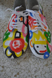 Comme des Garcons Graffiti over shoes sz m original great design.