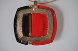 Lanvin necklace chunky pendant 1970s