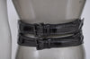Alaia corset belt 1991 patent leather