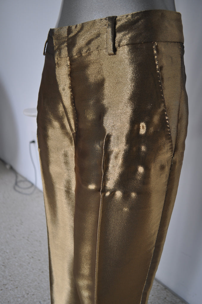 Gucci trousers gold wide legs
