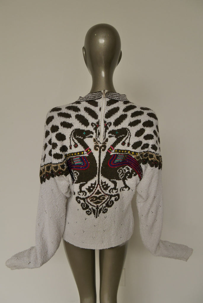 Yamamoto Kansai sweater. Avantgarde design.