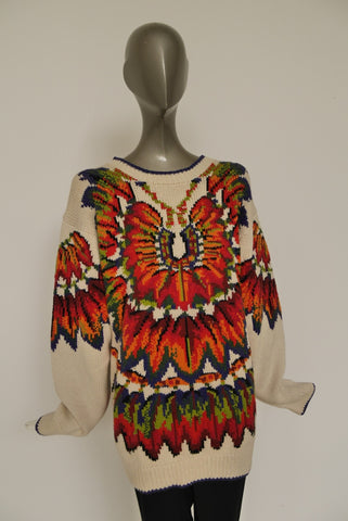 1930s art deco print maxi dress with batwing sleeve jacket