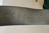 80s Tristano Onofri belt with huge initial buckle gold hardware very avantgarde